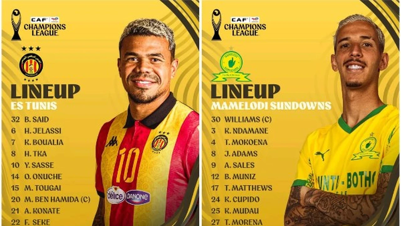 التشكيلة الرسمية لمباراة صن داونز ضد الترجي في دوري أبطال أفريقيا